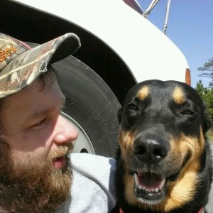 Trucking blogs/vlogs Josh and his pup