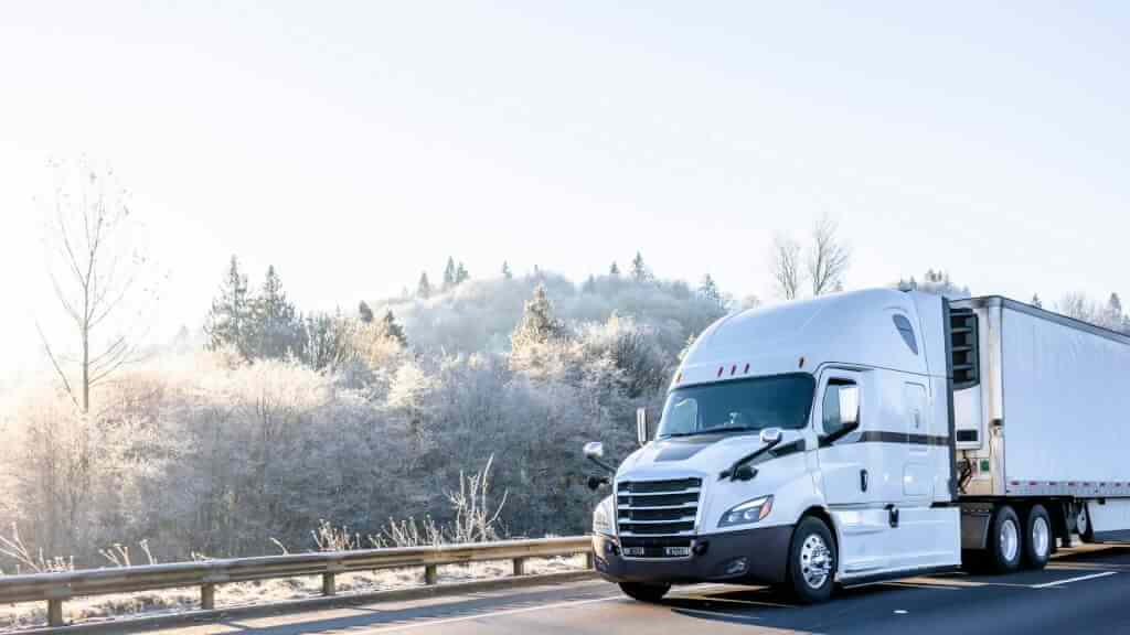 truck in winter